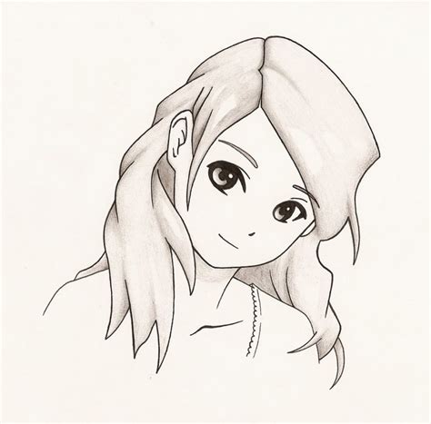 Anime Girl Drawing Easy At Explore Collection Of