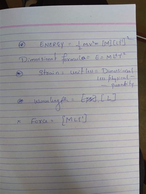 Dimensional Equation For Mechanical Energy Tessshebaylo