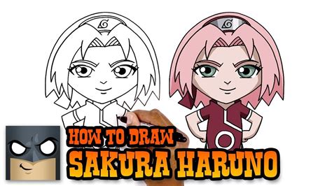 Naruto How To Draw Sakura Haruno Art Tutorial Youtube