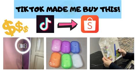 Things Tiktok Made Me Buy Shopeehaul Youtube