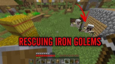Minecraft Rescuing Iron Golems Youtube