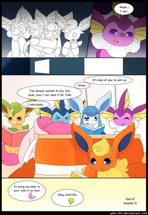 Es Chapter 5 Page 50 Finale By Ev Zero On Deviantart Mew And Mewtwo Pokemon Eeveelutions