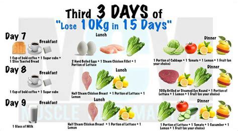 Lose 10kg In 15 Days Diet Plan