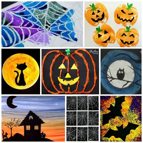 Halloween Art Projects And Painting Ideas For Kids Halloween Art
