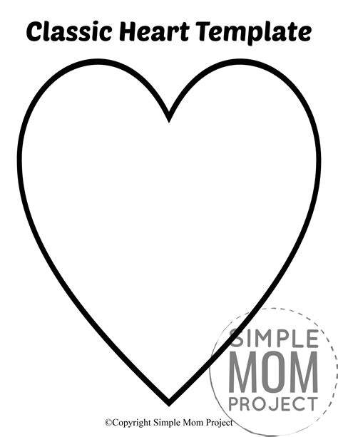 12 Free Printable Heart Templates Cut Outs Freebie Finding Mom Large