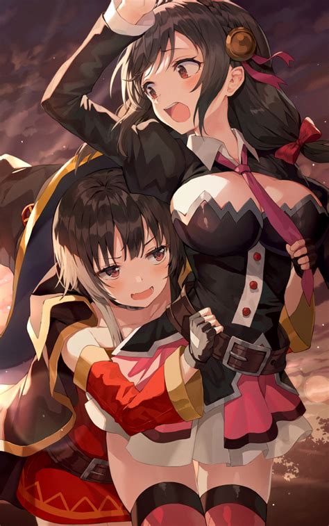 fondos de pantalla kono subarashii sekai ni shukufuku wo sombrero de bruja megumin konosuba