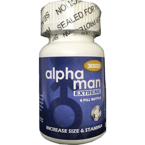 Alpha Man Extreme Male Sexual Performance Enhancement Pills Bottle