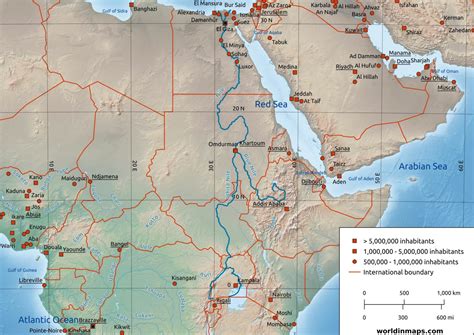Nile River Source Map