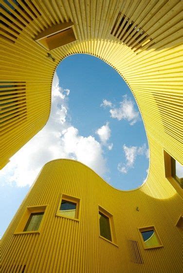 Yellow Building Architecture Modern Architecture Building Form