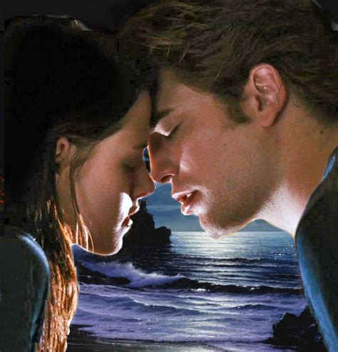 Edward And Bella Kiss By The Ocean Twilight Series Photo
