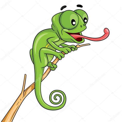Chameleon Cartoon ⬇ Vector Image By © Rubynurbaidi Vector Stock 83743542