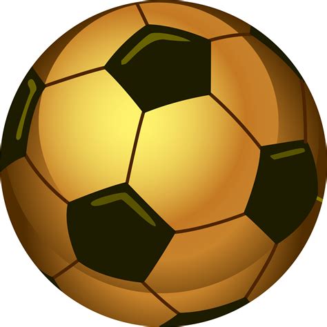 Bola De Futebol Dourada 18925428 Png