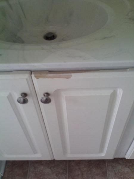 If it's peeling or chipped, make those repairs before painting. How to fix peeling white cabinets | Laminate cabinets ...