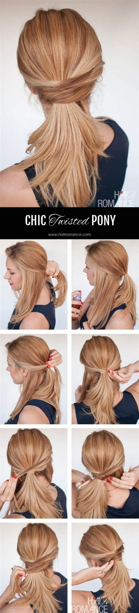 Easy Step By Step Hairstyle Tutorials You Can Do In Less Than 5 Minutes