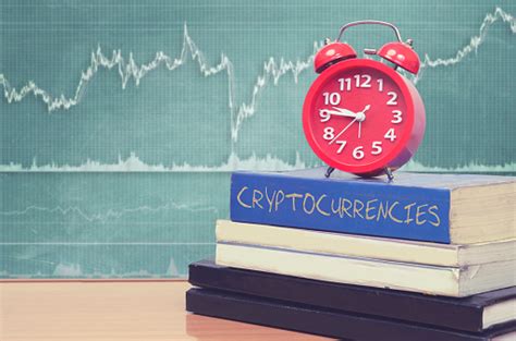 Turn $1,000 into $10,000 in a month! Book On Cryptocurrency With Trading Chart Stock Photo ...