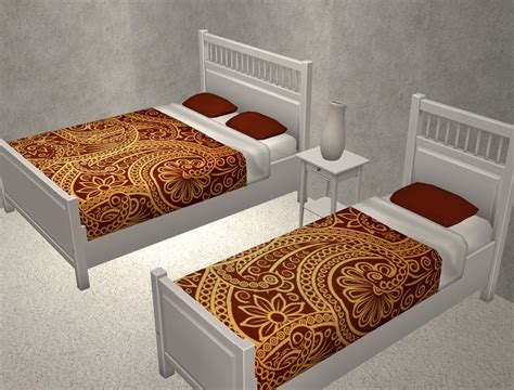 Theninthwavesims The Sims 2 Swirly Bedding