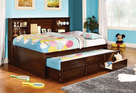 Rochester Cherry Captains Bed With Trundle In Twin And Full