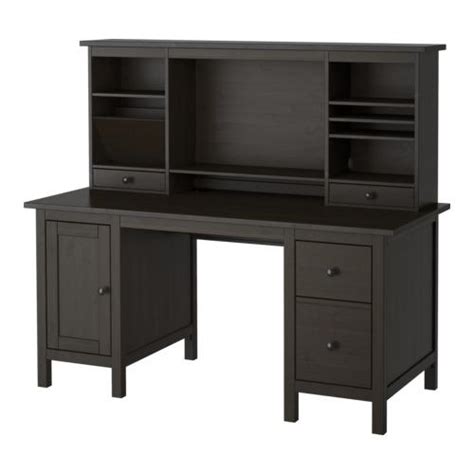 Hemnes bett anleitung ikea hemnes tagesbett… HEMNES Schreibtisch mit extra Modul - schwarz und braun ...
