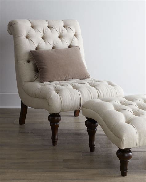 Posted on december 16, 2020. "Joyce" tufted white chair with ottoman from Horchow ...