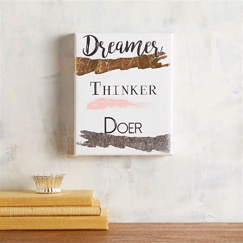 Dreamer Thinker Doer Small Wall Art Pier1