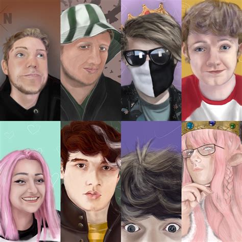 These Are Most Of The Dream Smp Portraits I Have Drawn So Far Trying