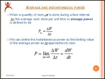 Definition For Instantaneous Power - definitionus