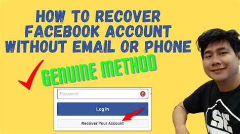 How To Recover Facebook Without Email Or Phone 2021 Updated Youtube