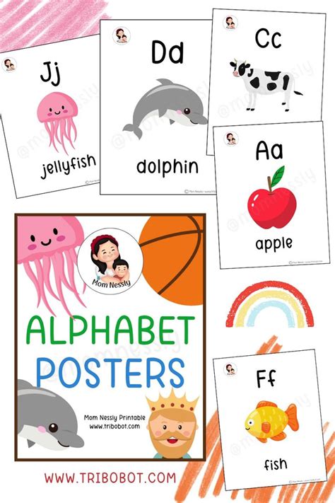 Free Alphabet Posters Tribobot X Mom Nessly Alphabet Poster