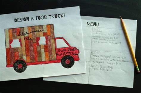 Design a Food Truck Printable | Make and Takes