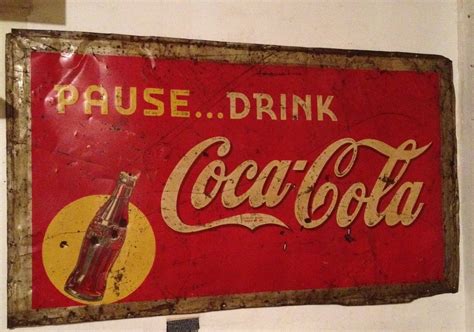 Vintage Coca Cola Metal Signs