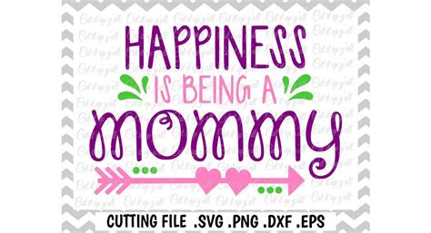 Mommy Svg, Mothers Day Svg, Happiness is being a Mommy, Svg, Dxf, Eps