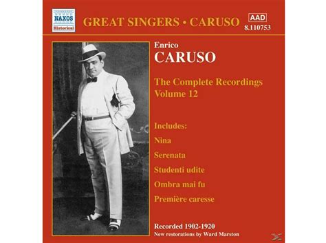 Enrico Caruso Complete Recordings Vol12 Cd Enrico Caruso Auf Cd