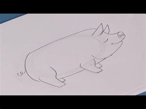 When kids try to make so it will be easy to draw. How To Draw A Cute Pig Step By Step - YouTube