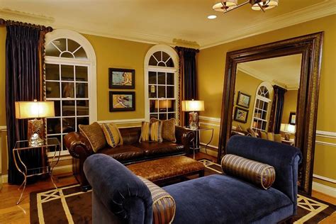 Maybe you would like to learn more about one of these? gold paint ideas living room traditional with leather sofa ...