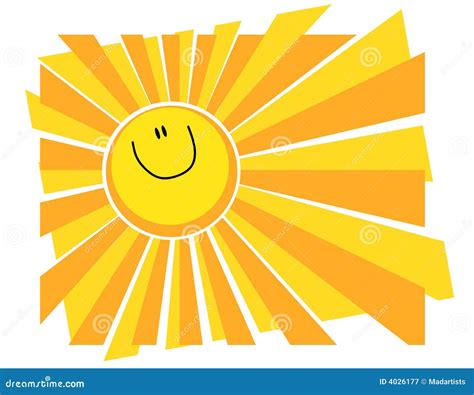 Happy Smiling Sun Summer Background Royalty Free Stock Photography