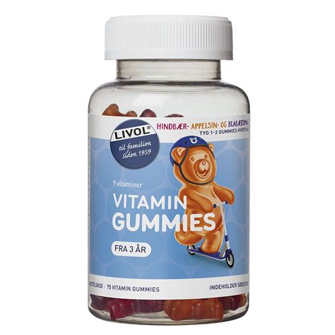 køb livol vitamin gummies frugt 75 stk billigt hos med24 dk