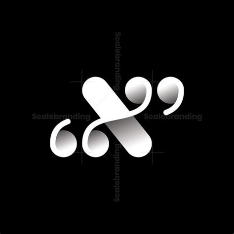 X Quotes Logo Quote Symbol Double Quote Lettering