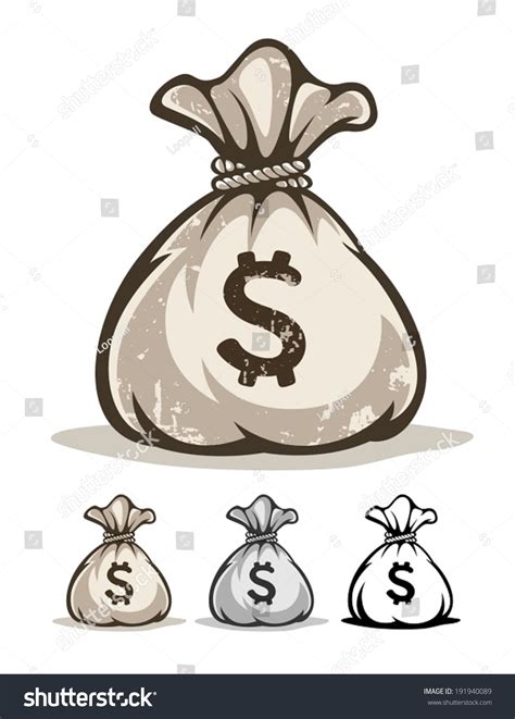 Full Sack Money Dollars Eps Vector Stock Vector Royalty Free