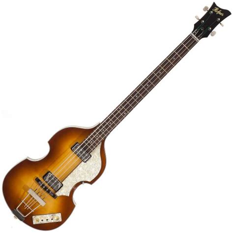 Hollow Body Elektrische Bas Hofner Violin Bass Mersey H500 1 62 0 Vintage Sunburst Sunburst