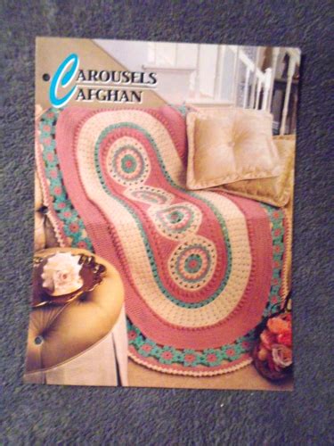 Annies Attic Carousels Afghan Crochet Pattern Leaflet Quilt And Afghan