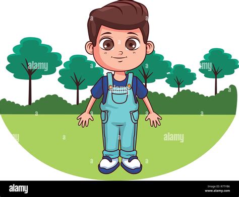Cute Boy Cartoon Stock Vector Image And Art Alamy