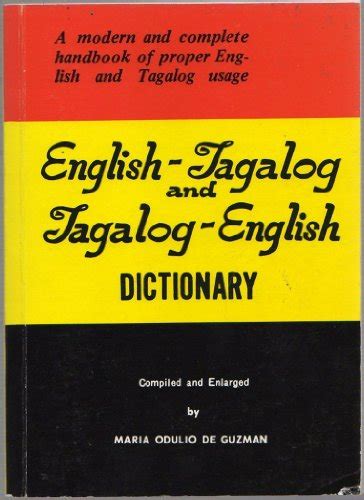 English Tagalog And Tagalog English Dictionary Maria Odulio De Guzman