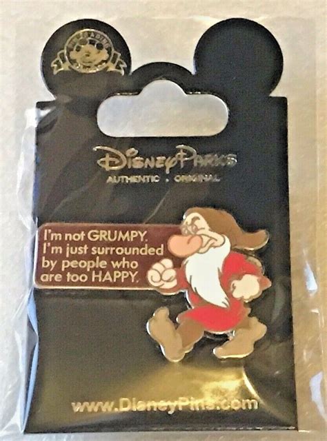 Disney Pin 101234 Im Not Grumpy Ebay