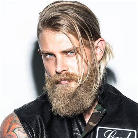 Choose from the many shades available in gold to see which one suits this frizzy look best. 17 Blonde Beard Styles | Men's Hairstyles + Haircuts 2017