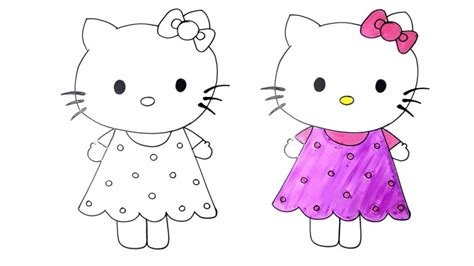 How to draw hello kitty step by step, learn drawing by this tutorial for kids and adults. How to Draw Hello Kitty Step by Step for Kids Easy (With ...
