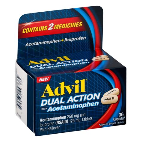 Advil Dual Action With Acetaminophen Shop Pain Relievers At H E B