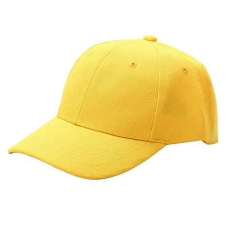 Men Women Plain Baseball Cap Unisex Curved Visor Hat Hip Hop Adjustable