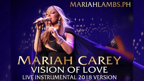 Vision Of Love Mariah Carey Live Instrumental 2018 Key Youtube