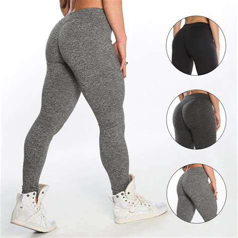 2019 athletic apparel manufactures women gym wear booty enhancer scrunch leggings custom fitness