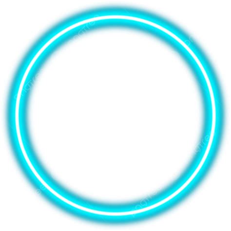 Neon Blue Shining Circle Light Neon Blue Shining Neon Blue Effect